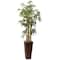 Nearly Natural; 4ft. Artificial Bamboo Tree with Decorative Planter; Category:Trees & Floor Plants; Image:2